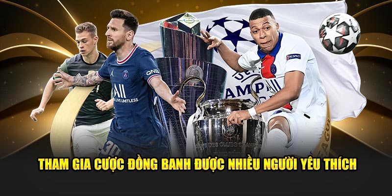 Tham gia cược đồng banh được nhiều người yêu thích